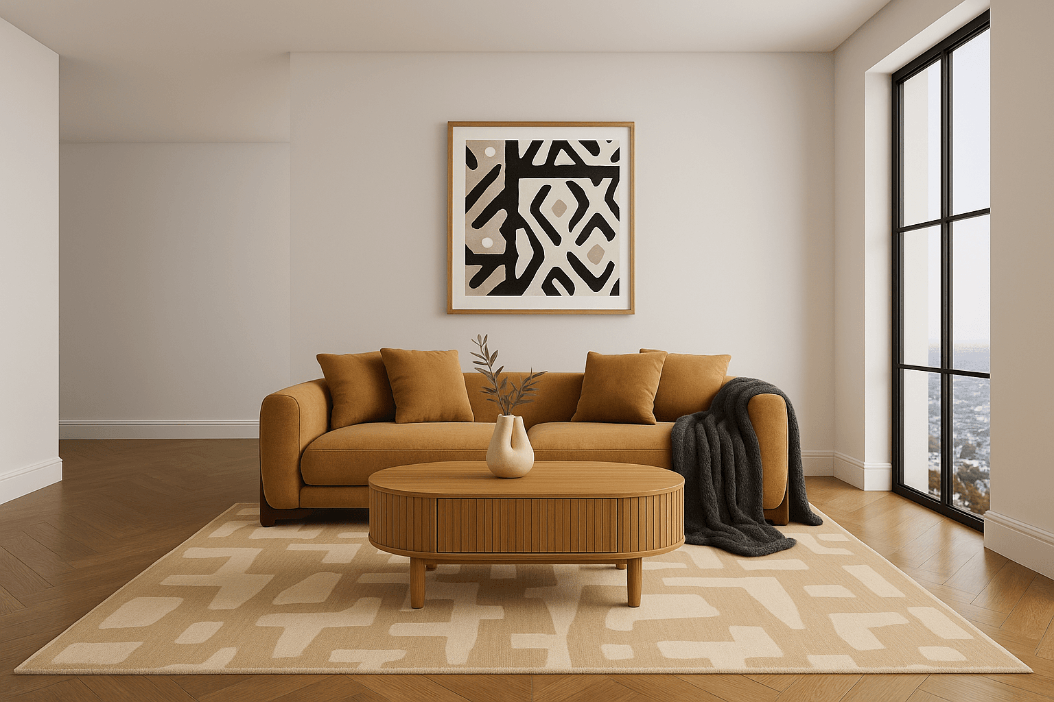 Living room transformation – after